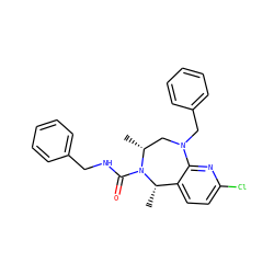 C[C@H]1c2ccc(Cl)nc2N(Cc2ccccc2)C[C@@H](C)N1C(=O)NCc1ccccc1 ZINC001772609776