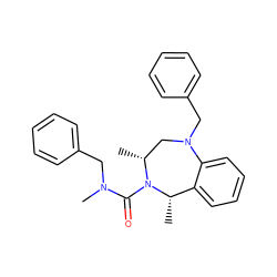 C[C@H]1c2ccccc2N(Cc2ccccc2)C[C@@H](C)N1C(=O)N(C)Cc1ccccc1 ZINC001772573000