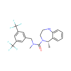 C[C@H]1c2ccccc2NCCN1C(=O)N(C)Cc1cc(C(F)(F)F)cc(C(F)(F)F)c1 ZINC000026166349