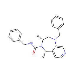 C[C@H]1c2ccncc2N(Cc2ccccc2)C[C@@H](C)N1C(=O)NCc1ccccc1 ZINC001772620518