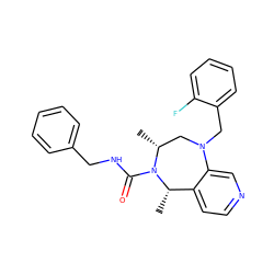 C[C@H]1c2ccncc2N(Cc2ccccc2F)C[C@@H](C)N1C(=O)NCc1ccccc1 ZINC001772576404