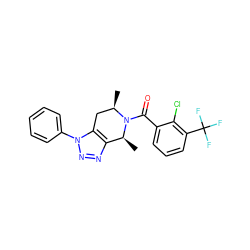 C[C@H]1c2nnn(-c3ccccc3)c2C[C@@H](C)N1C(=O)c1cccc(C(F)(F)F)c1Cl ZINC000218498046