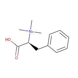 C[N+](C)(C)[C@@H](Cc1ccccc1)C(=O)O ZINC000013660064