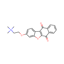 C[N+](C)(C)CCOc1ccc2c3c(oc2c1)C(=O)c1ccccc1C3=O ZINC000034094820