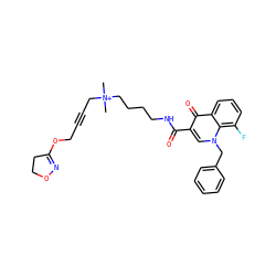 C[N+](C)(CC#CCOC1=NOCC1)CCCCNC(=O)c1cn(Cc2ccccc2)c2c(F)cccc2c1=O ZINC000299844771