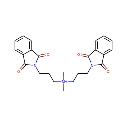 C[N+](C)(CCCN1C(=O)c2ccccc2C1=O)CCCN1C(=O)c2ccccc2C1=O ZINC000013795104