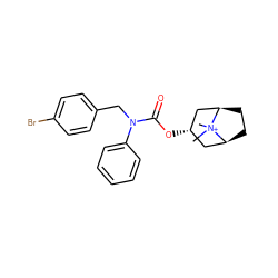 C[N+]1(C)[C@H]2CC[C@@H]1C[C@@H](OC(=O)N(Cc1ccc(Br)cc1)c1ccccc1)C2 ZINC000101151822