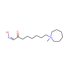 C[N+]1(CCCCCCC(=O)/C=N\O)CCCCCC1 ZINC000013110768