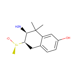 C[S@@+]([O-])[C@@H]1Cc2ccc(O)cc2C(C)(C)[C@@H]1N ZINC000026840651