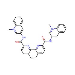 C[n+]1cc(NC(=O)c2ccc3ccc4ccc(C(=O)Nc5cc6ccccc6[n+](C)c5)nc4c3n2)cc2ccccc21 ZINC000029047404