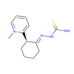 C[n+]1ccccc1[C@@H]1CCCC/C1=N\NC(N)=S ZINC000013686204