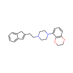 C1=C(CCN2CCN(c3cccc4c3OCCO4)CC2)Cc2ccccc21 ZINC000013743676