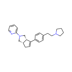 C1=C(c2ccc(CCN3CCCC3)cc2)[C@H]2CN(c3ccccn3)C[C@H]2C1 ZINC000029127838