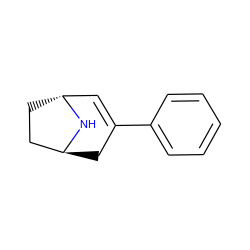 C1=C(c2ccccc2)C[C@H]2CC[C@H]1N2 ZINC000101300453