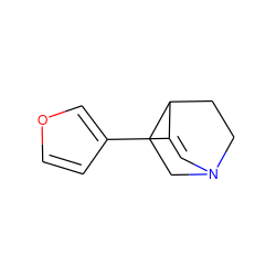 C1=C(c2ccoc2)C2CCN1CC2 ZINC000000017162