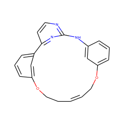 C1=CCOc2cccc(c2)Nc2nccc(n2)-c2cccc(c2)OCC1 ZINC000254135210