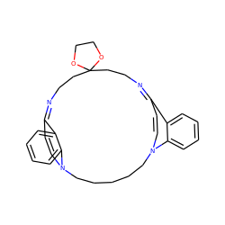 C1=CN2CCCCCN3C=CC(=NCCC4(CCN=C1c1ccccc12)OCCO4)c1ccccc13 ZINC000377846428