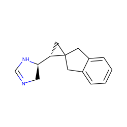 C1=NC[C@H]([C@@H]2CC23Cc2ccccc2C3)N1 ZINC000013862137