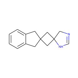 C1=NCC2(CC3(Cc4ccccc4C3)C2)N1 ZINC000013862141