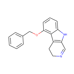 C1=NCCc2c1[nH]c1cccc(OCc3ccccc3)c21 ZINC000027518525