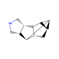 C1[C@H]2[C@@H]3[C@@H]4[C@H]1[C@@H]([C@@H]1CNC[C@H]41)[C@H]23 ZINC000299864956