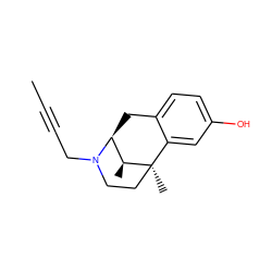 CC#CCN1CC[C@]2(C)c3cc(O)ccc3C[C@H]1[C@@H]2C ZINC000027555103