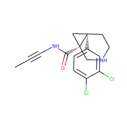 CC#CNC(=O)[C@@]12CNCC[C@]1(c1ccc(Cl)c(Cl)c1)C2 ZINC000096901240