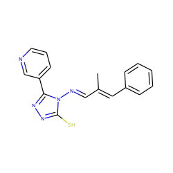 CC(/C=N/n1c(S)nnc1-c1cccnc1)=C\c1ccccc1 ZINC000004475197