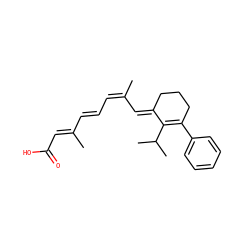 CC(=C/C=C/C(C)=C/C(=O)O)/C=C1\CCCC(c2ccccc2)=C1C(C)C ZINC000035942372