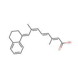 CC(=C/C=C/C(C)=C/C(=O)O)/C=C1\CCCc2ccccc21 ZINC000003817165