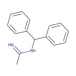 CC(=N)NC(c1ccccc1)c1ccccc1 ZINC000062987125