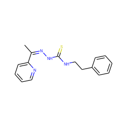 CC(=NNC(=S)NCCc1ccccc1)c1ccccn1 ZINC000254449272