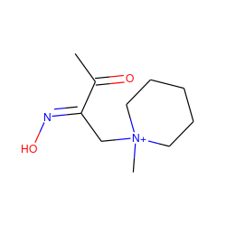 CC(=O)/C(C[N+]1(C)CCCCC1)=N/O ZINC000013119645