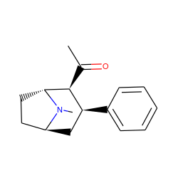 CC(=O)[C@H]1[C@@H](c2ccccc2)C[C@H]2CC[C@H]1N2C ZINC000100741908