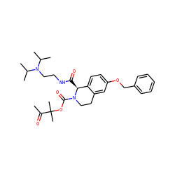 CC(=O)C(C)(C)OC(=O)N1CCc2cc(OCc3ccccc3)ccc2[C@@H]1C(=O)NCCN(C(C)C)C(C)C ZINC000028130950