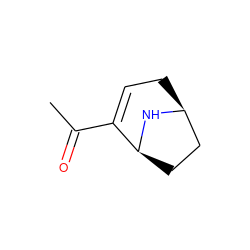 CC(=O)C1=CC[C@H]2CC[C@@H]1N2 ZINC000026171803