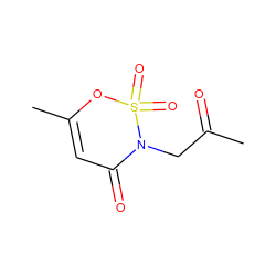 CC(=O)CN1C(=O)C=C(C)OS1(=O)=O ZINC000299832914