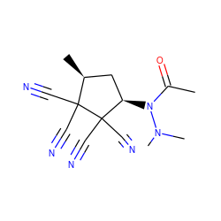 CC(=O)N([C@@H]1C[C@H](C)C(C#N)(C#N)C1(C#N)C#N)N(C)C ZINC000000269262