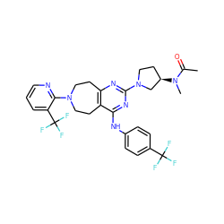 CC(=O)N(C)[C@@H]1CCN(c2nc3c(c(Nc4ccc(C(F)(F)F)cc4)n2)CCN(c2ncccc2C(F)(F)F)CC3)C1 ZINC000066258694