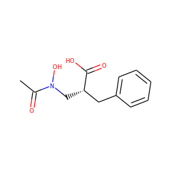 CC(=O)N(O)C[C@@H](Cc1ccccc1)C(=O)O ZINC000013530344