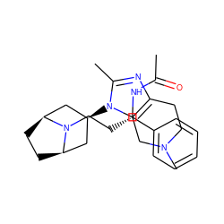 CC(=O)N[C@@H](CCN1[C@H]2CC[C@@H]1C[C@H](n1c(C)nc3c1CN(C)CC3)C2)c1ccccc1 ZINC000101391273