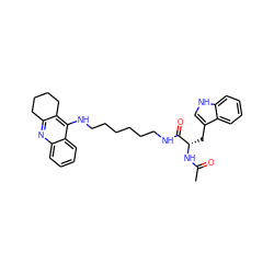 CC(=O)N[C@@H](Cc1c[nH]c2ccccc12)C(=O)NCCCCCCNc1c2c(nc3ccccc13)CCCC2 ZINC000299837295