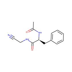 CC(=O)N[C@@H](Cc1ccccc1)C(=O)NCC#N ZINC000013676602