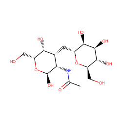 CC(=O)N[C@@H]1[C@@H](O)O[C@H](CO)[C@H](O)[C@@H]1C[C@H]1O[C@H](CO)[C@@H](O)[C@H](O)[C@@H]1O ZINC000027877377