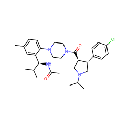 CC(=O)N[C@H](c1cc(C)ccc1N1CCN(C(=O)[C@@H]2CN(C(C)C)C[C@H]2c2ccc(Cl)cc2)CC1)C(C)C ZINC000028960039