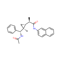 CC(=O)N[C@H](c1ccccc1)[C@@]1(C)C[C@@H]1[C@@H](C)C(=O)Nc1ccc2ccccc2c1 ZINC000006202044