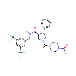 CC(=O)N1CCC(C(=O)N2C[C@@H](C(=O)N(C)Cc3cc(C(F)(F)F)cc(C(F)(F)F)c3)[C@H](c3ccccc3)C2)CC1 ZINC000028824721