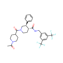 CC(=O)N1CCC(C(=O)N2CC[C@@H](C(=O)NCc3cc(C(F)(F)F)cc(C(F)(F)F)c3)[C@H](c3ccccc3)C2)CC1 ZINC000073280406