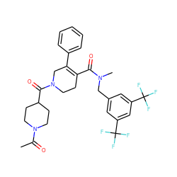 CC(=O)N1CCC(C(=O)N2CCC(C(=O)N(C)Cc3cc(C(F)(F)F)cc(C(F)(F)F)c3)=C(c3ccccc3)C2)CC1 ZINC000059778326