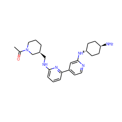 CC(=O)N1CCC[C@@H](CNc2cccc(-c3ccnc(N[C@H]4CC[C@H](N)CC4)c3)n2)C1 ZINC000261095790